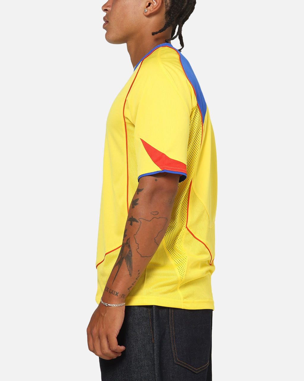 Top Seller Nike Total 90 Soccer T-Shirt Tour Yellow/Lyon Blue