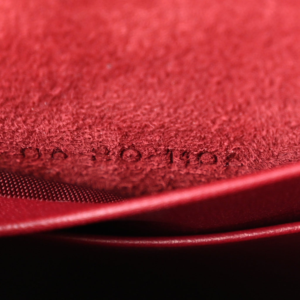 Lambskin Studded Vertical Diorama Spicy Red AT My store