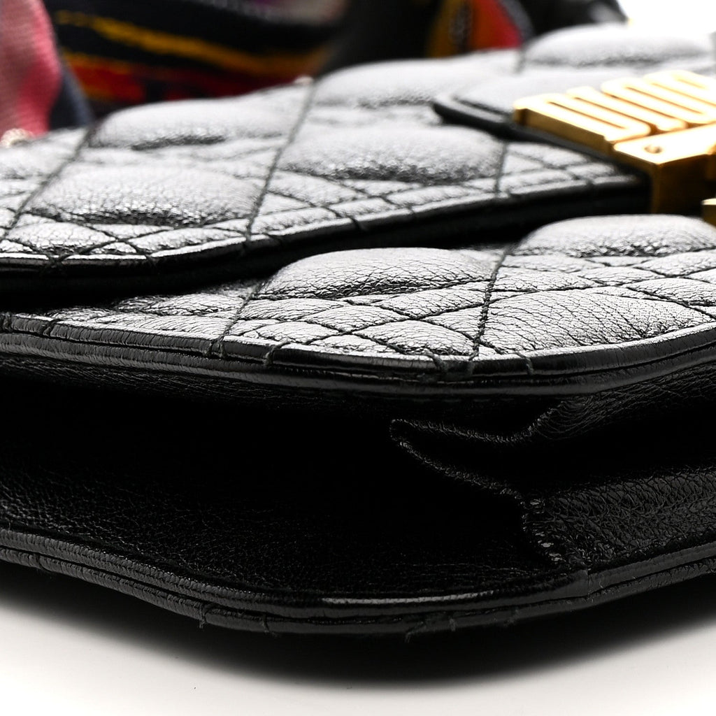Lambskin Cannage Large Dioraddict Flap J’Adior Strap Black AT My store