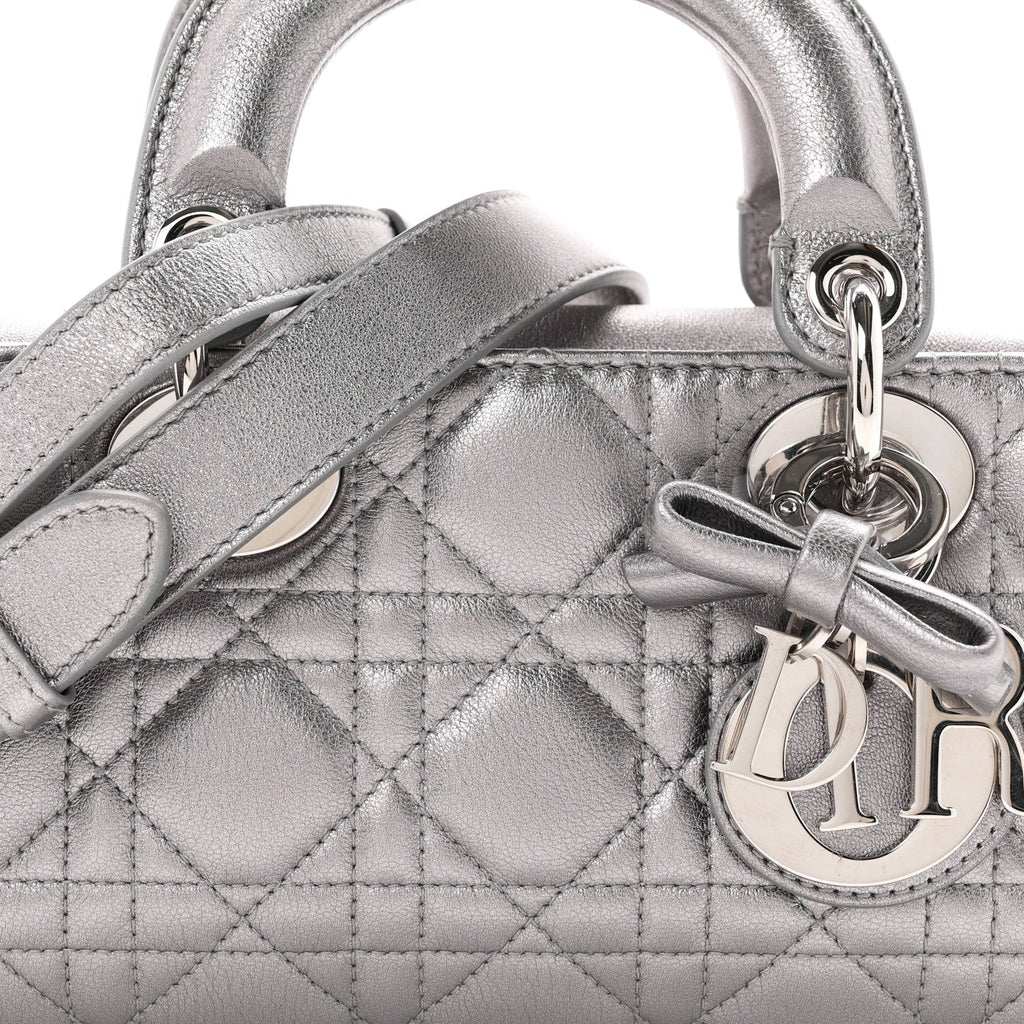 Metallic Lambskin Cannage Small Lady D-Joy AT My store