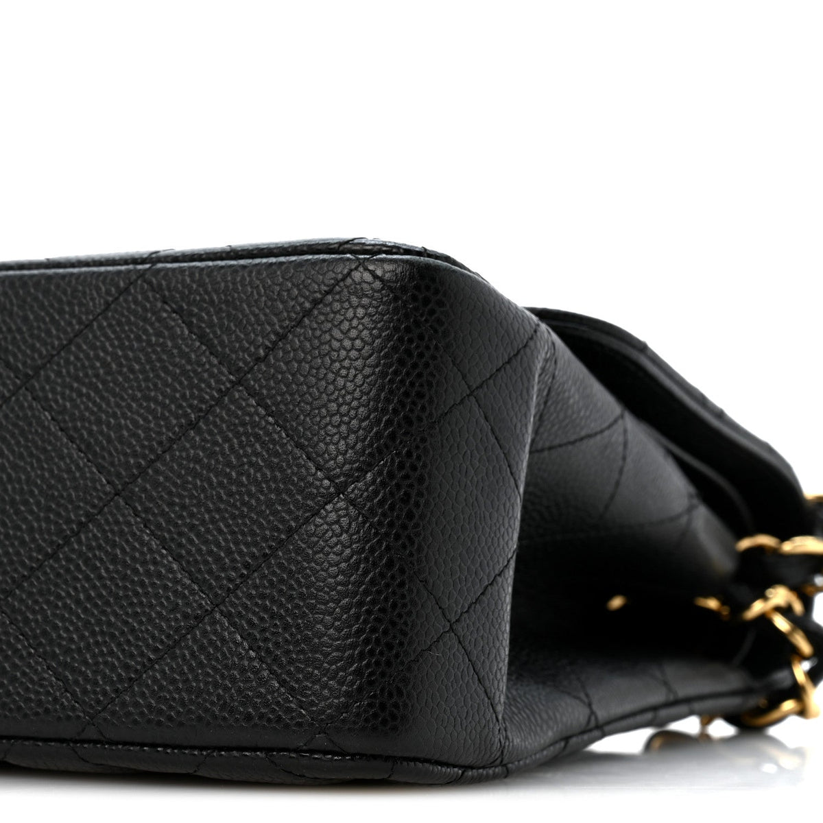 Caviar Quilted Jumbo Double Flap Black At My store