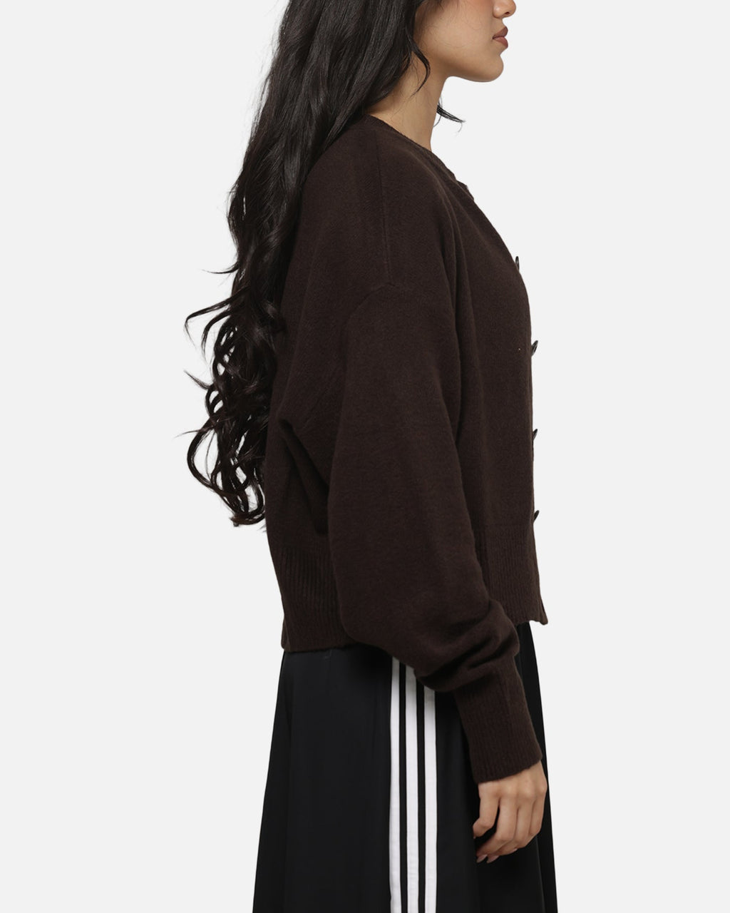 Best-Selling Adidas Women's Essentials Knit Cardigan Brown