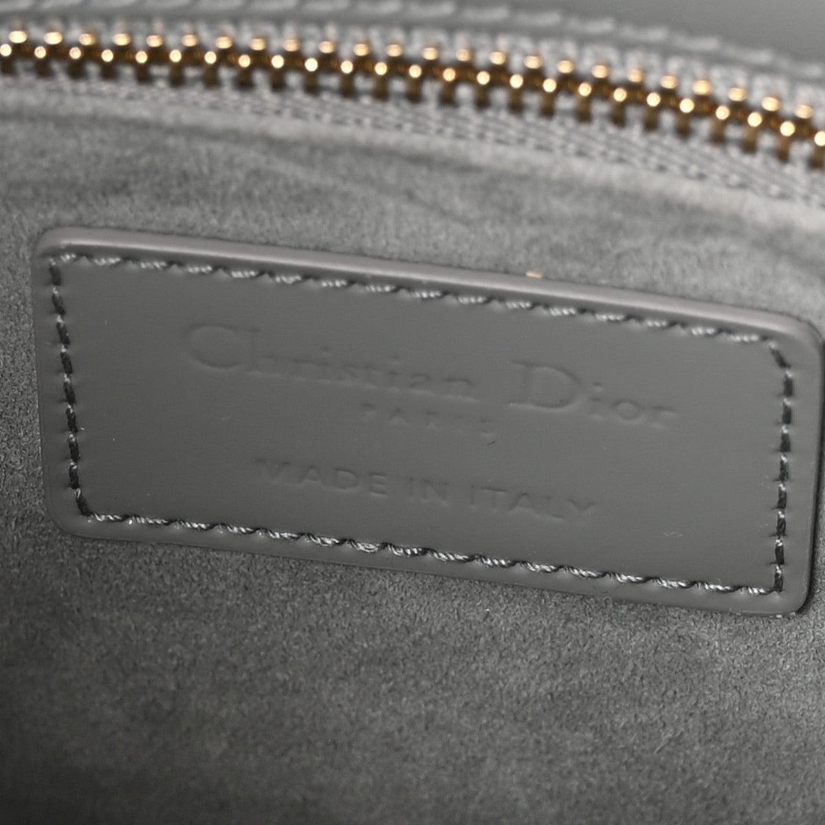 Patent Cannage Small Lady Dior Grey AT My store