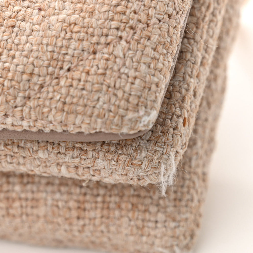 Linen Macrocannage Mini Caro Bag Rose AT My store