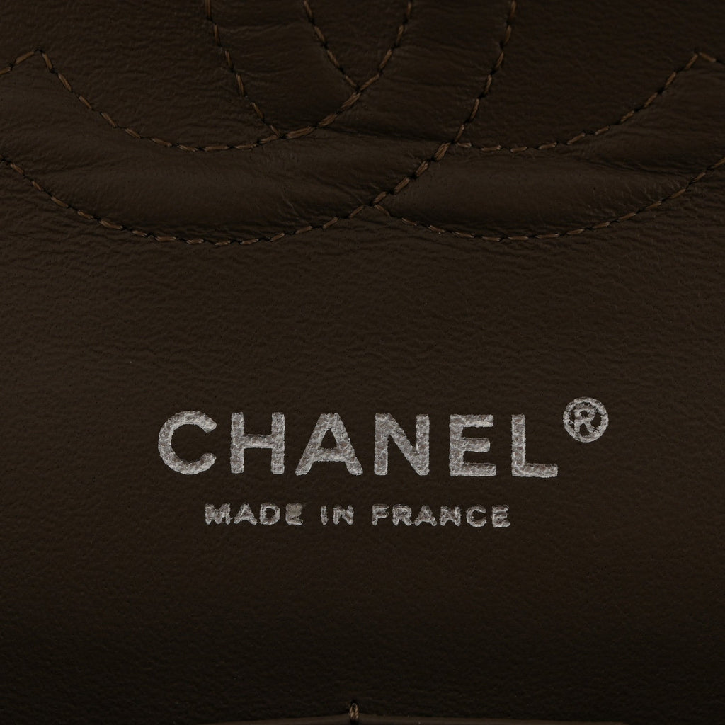 Caviar Quilted Medium Double Flap Taupe At My store