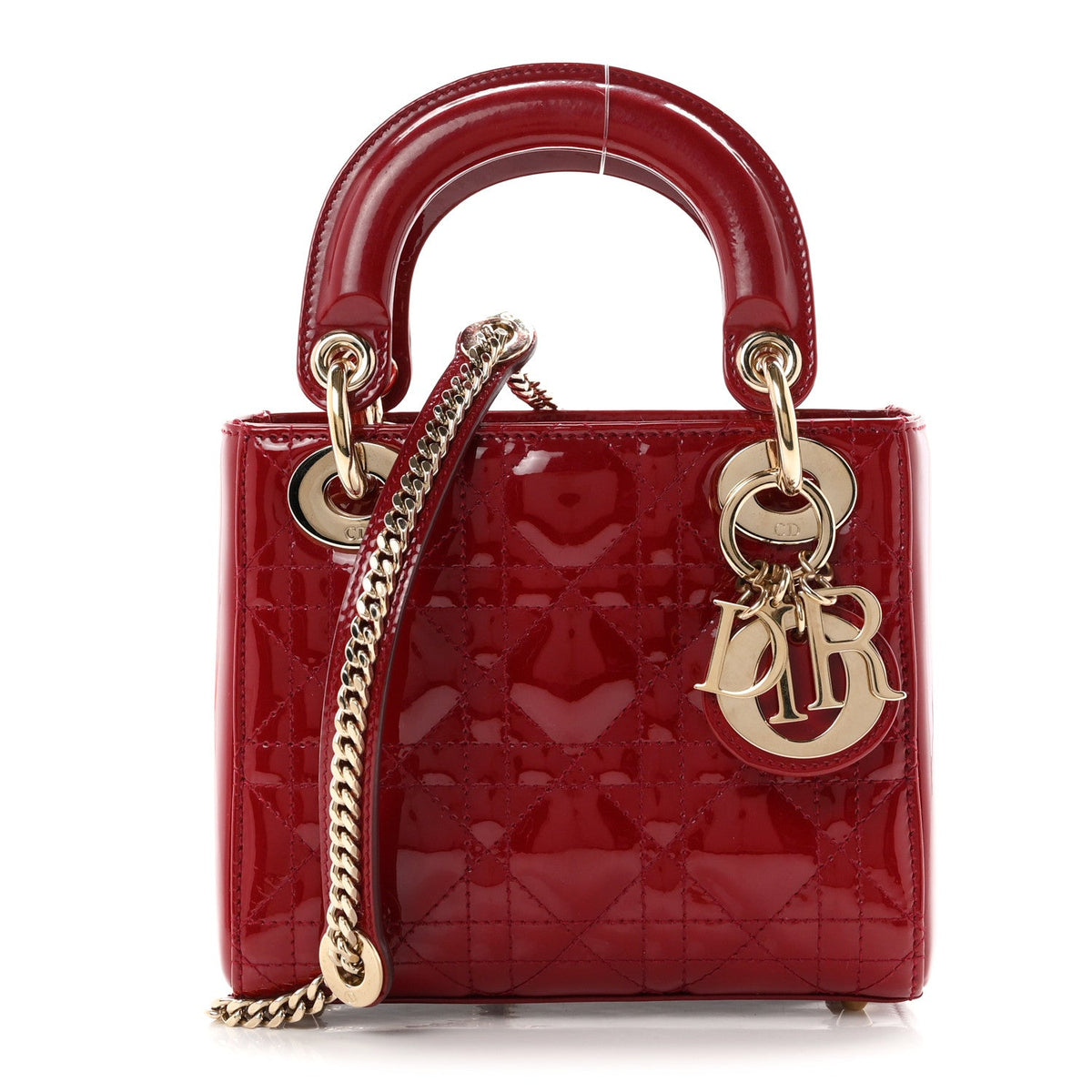 Patent Cannage Mini Lady Dior Red AT My store