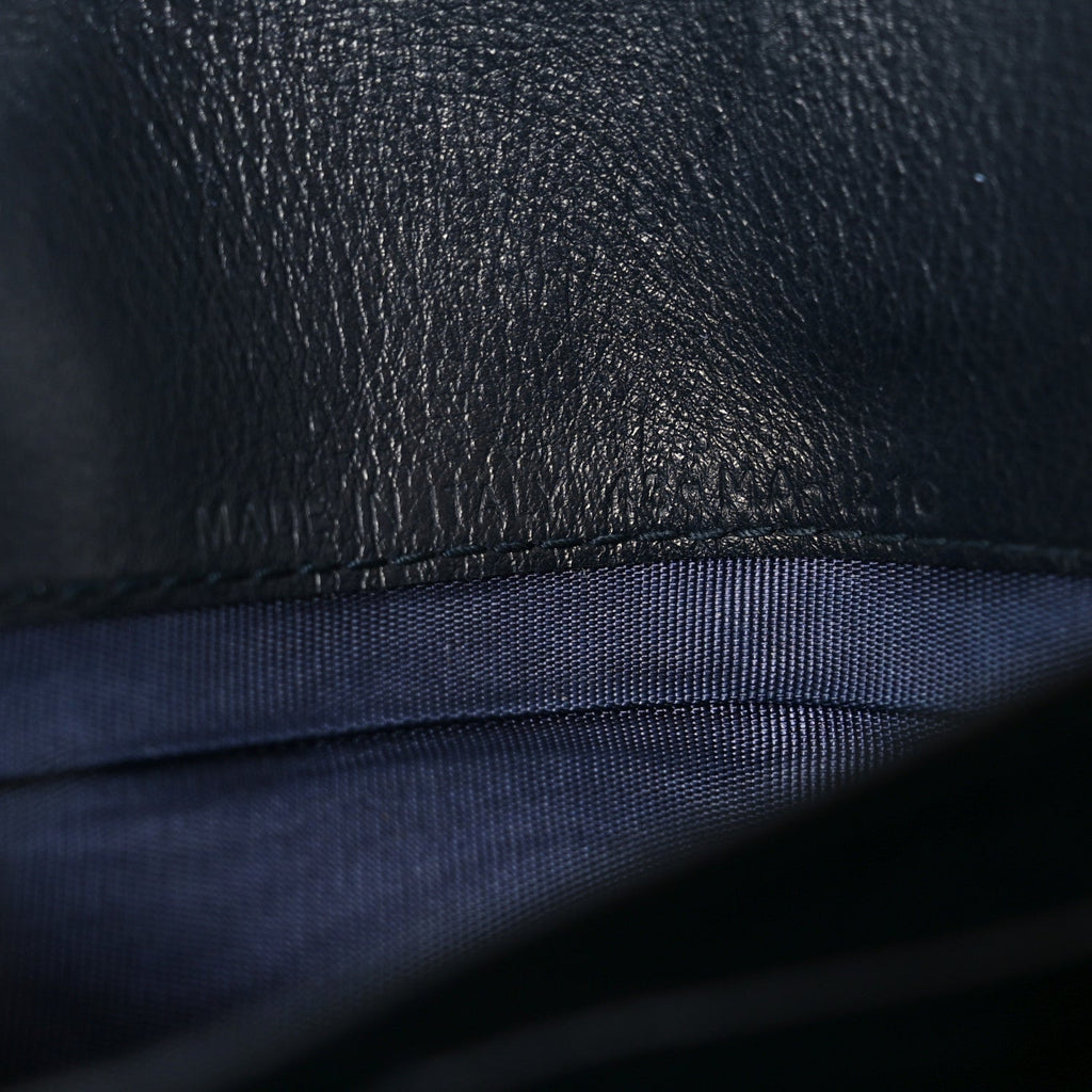 Oblique Small Saddle Chain Pouch Blue AT My store