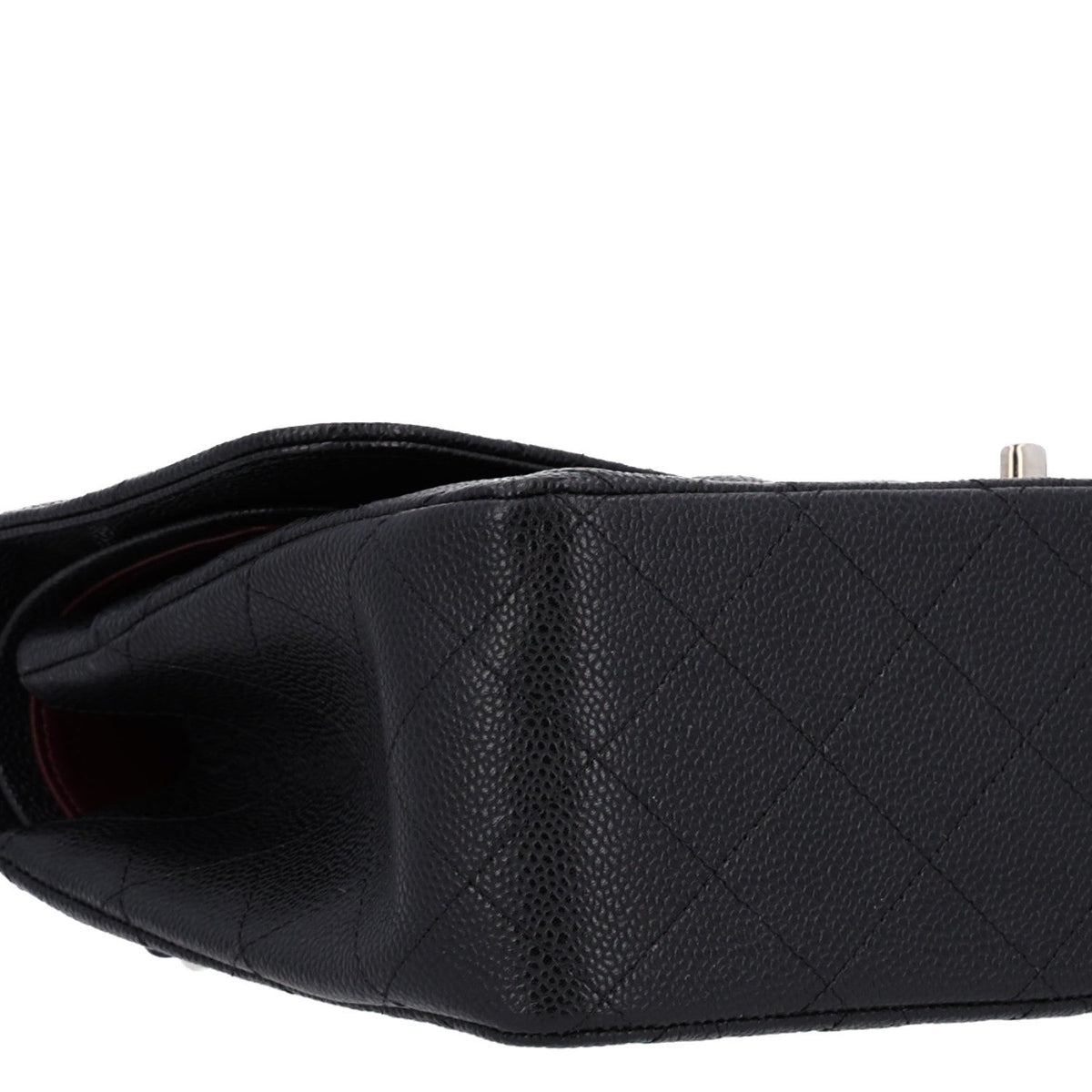 Caviar Quilted Jumbo Double Flap Black At My store