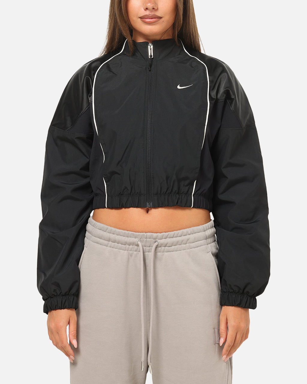 Top Seller Nike Women's Sportswear Shrunken Track Jacket Black/Black