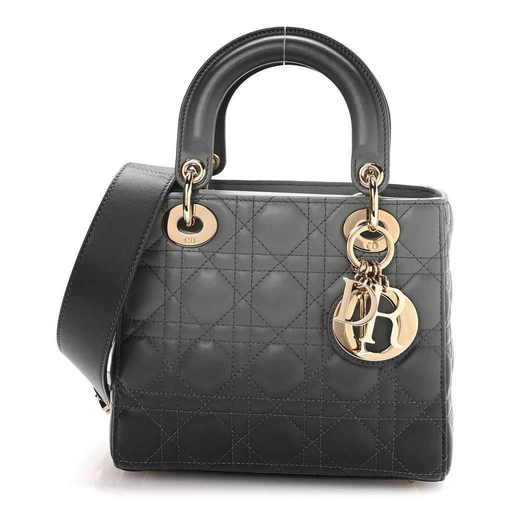 Lambskin Cannage Gradient Small My ABCDior Lady Dior Grey AT My store
