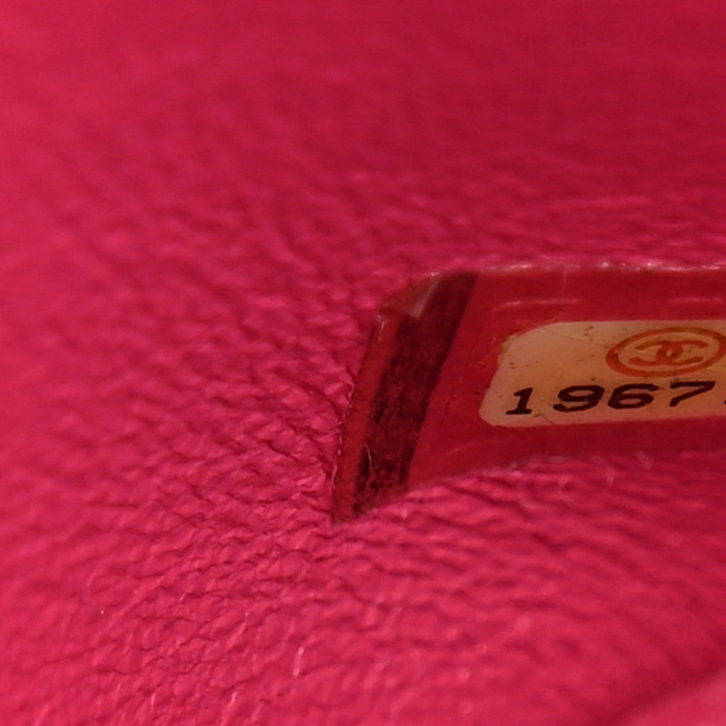 Lambskin Quilted Jumbo Double Flap Dark Pink At My store