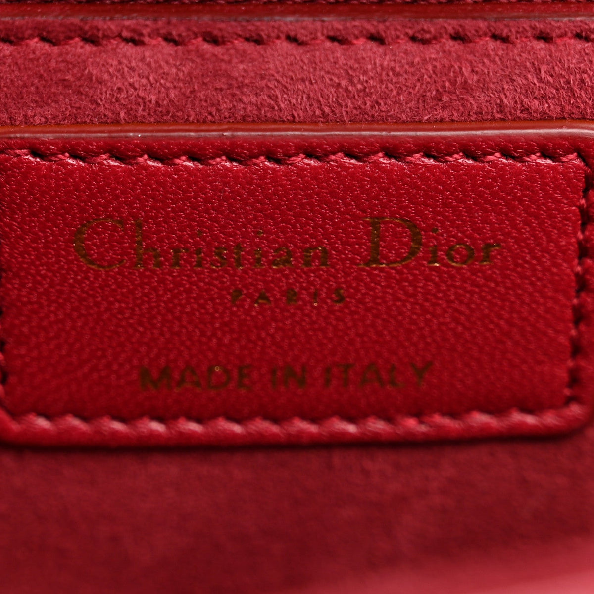 Lambskin Cannage Large Dioraddict Flap Red AT My store