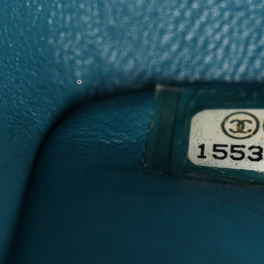 Lambskin Quilted Maxi Double Flap Turquoise At My store