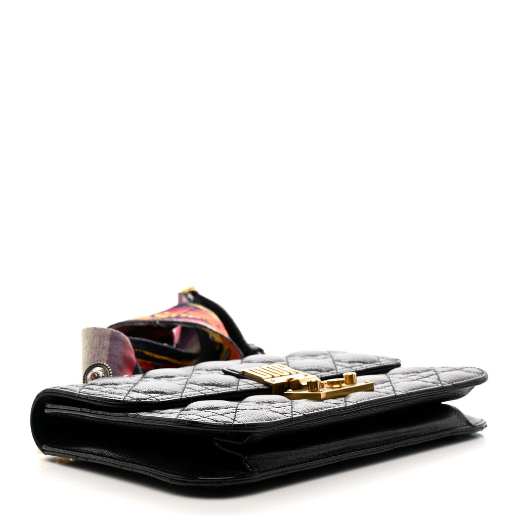 Lambskin Cannage Large Dioraddict Flap J’Adior Strap Black AT My store