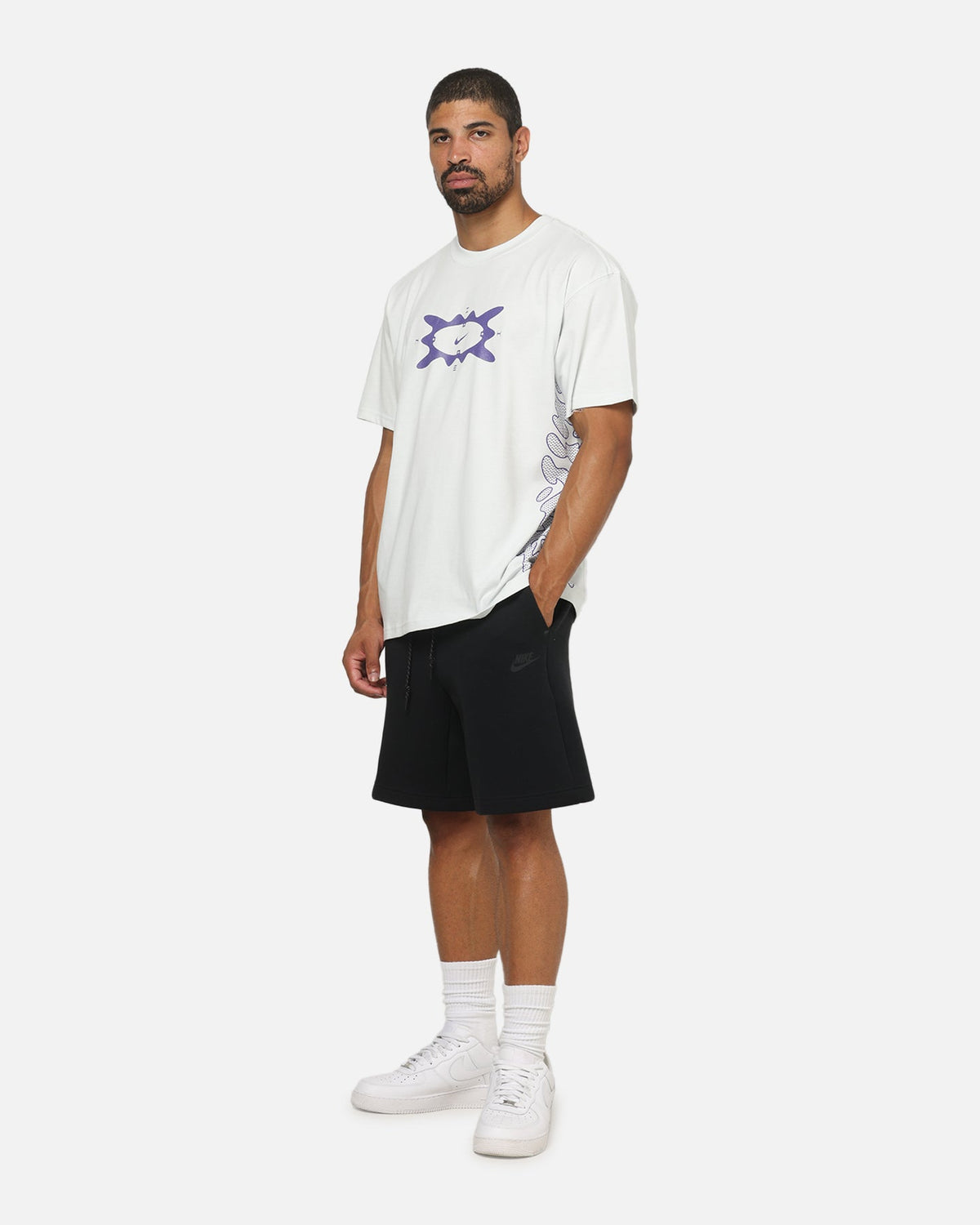Top Seller Nike Sportswear Reflective Cycle T-Shirt White