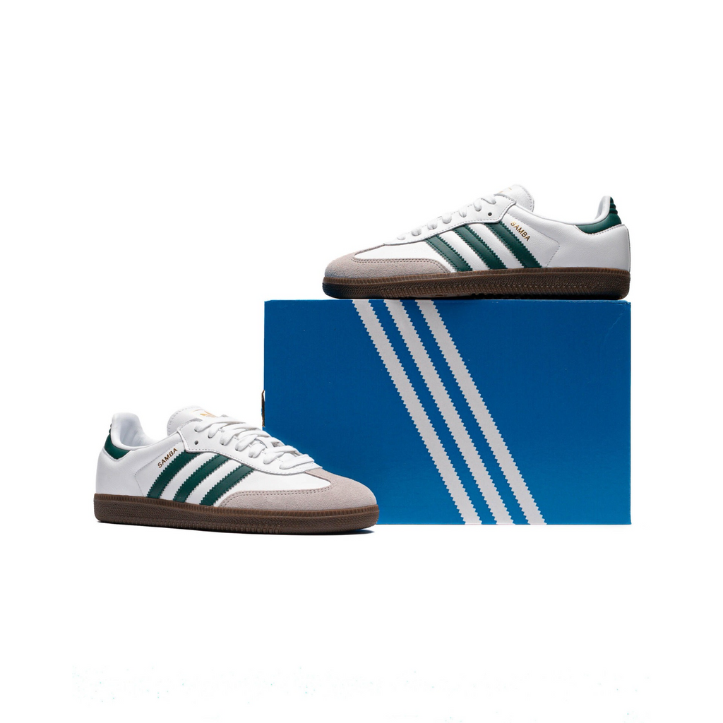 New Arrival Adidas Original SAMBA OG Men -FTWHITE/CGREEN/CGRANI