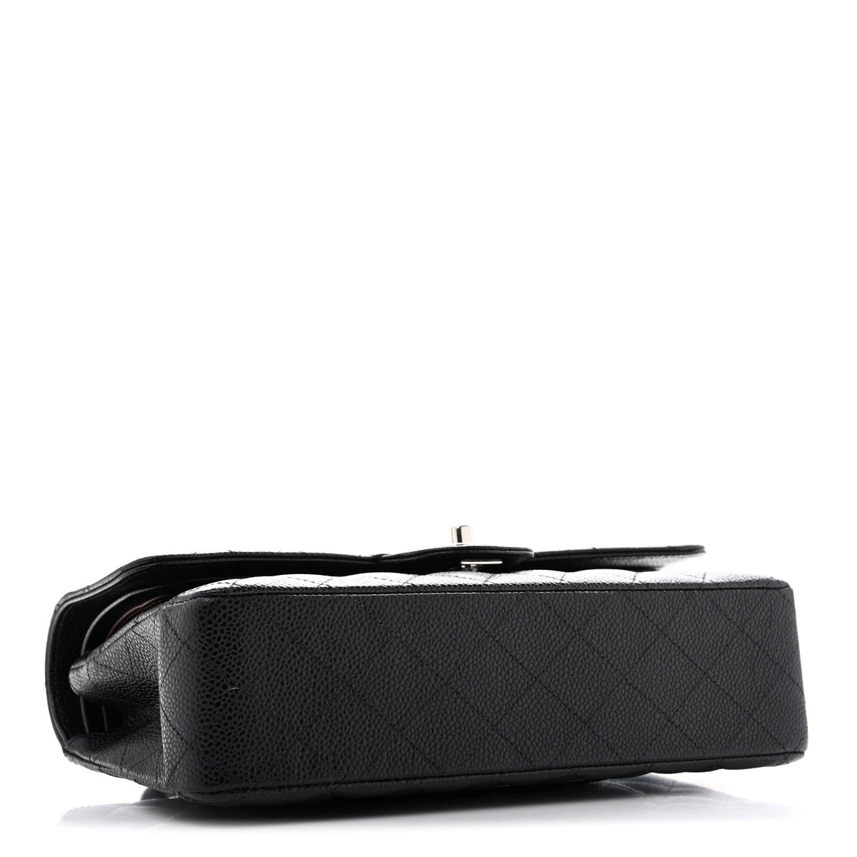 Caviar Quilted Medium Double Flap Black At My store