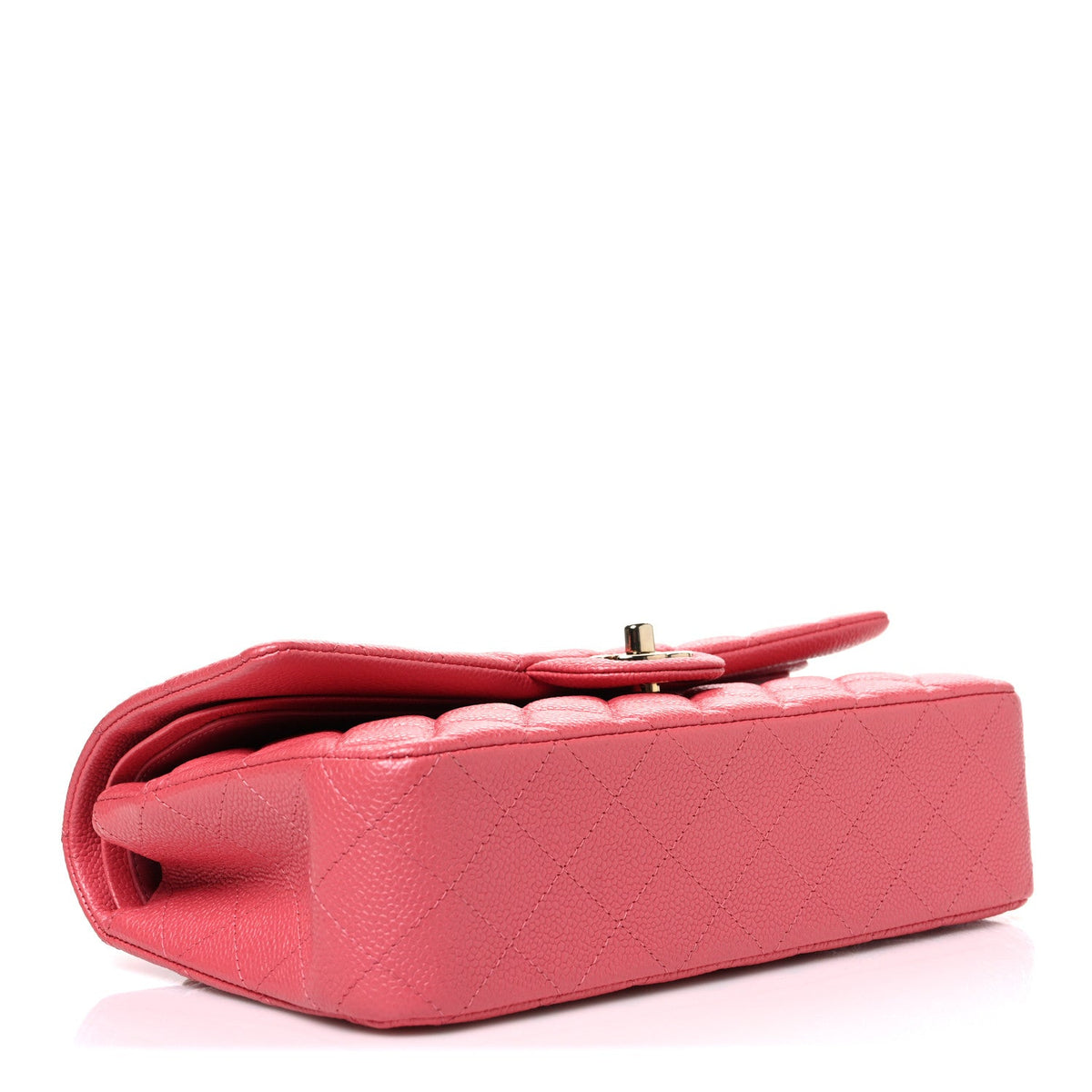 Caviar Quilted Medium Double Flap Pink At My store