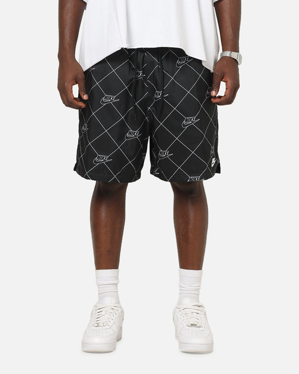 Top Seller Nike Sportswear Club Woven Flow Shorts Black/Black/White