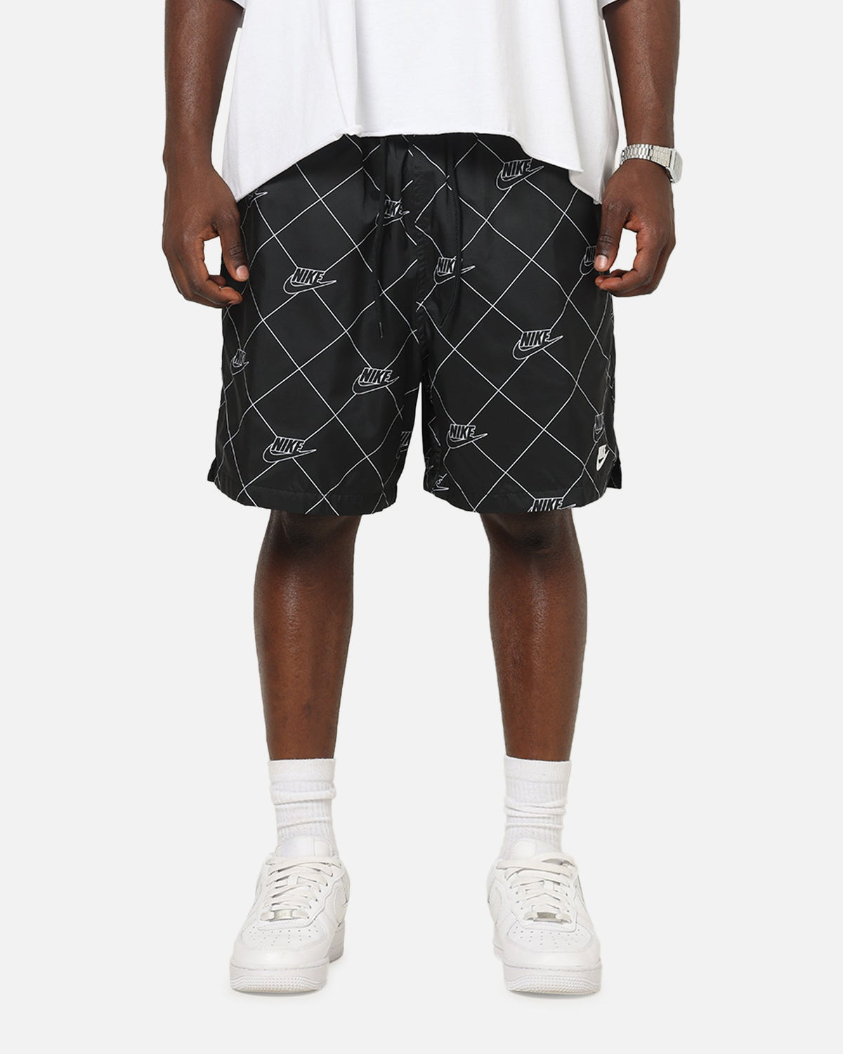 Top Seller Nike Sportswear Club Woven Flow Shorts Black/Black/White