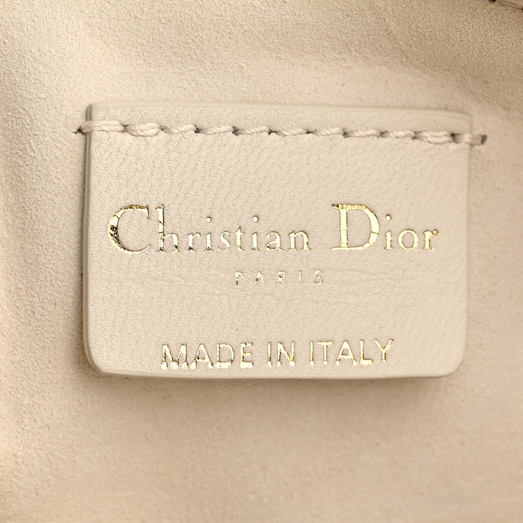 Lambskin Cannage Dior Club Bag  Dusty Ivory AT My store