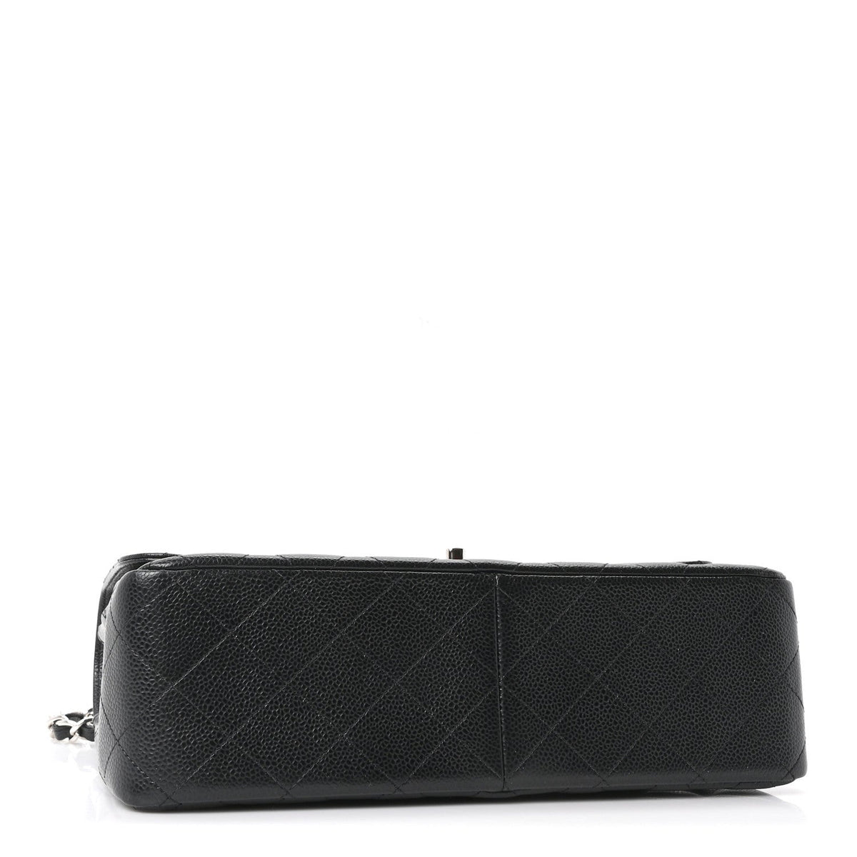 Caviar Quilted Jumbo Double Flap Black At My store