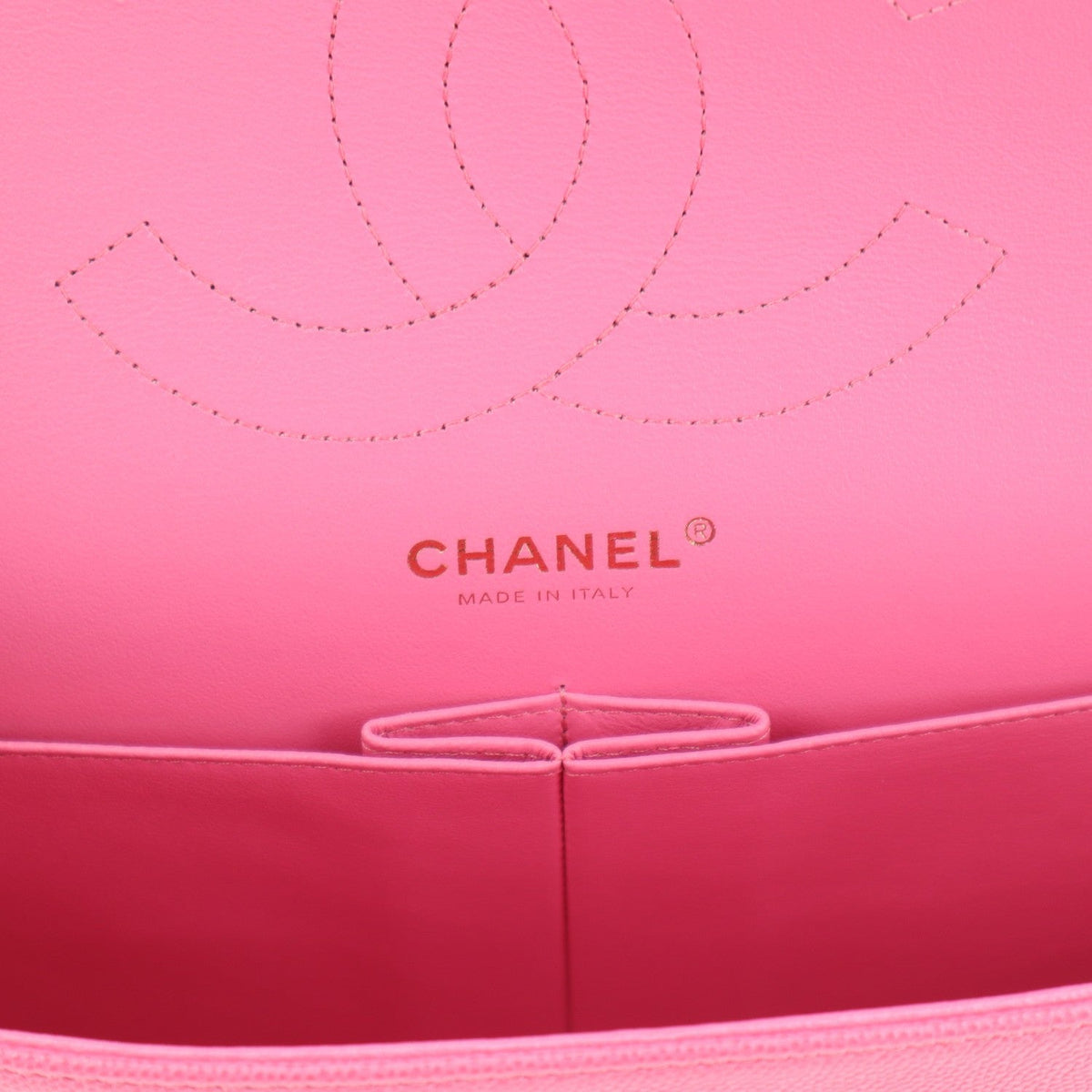 Caviar Quilted Jumbo Double Flap Pink At My store