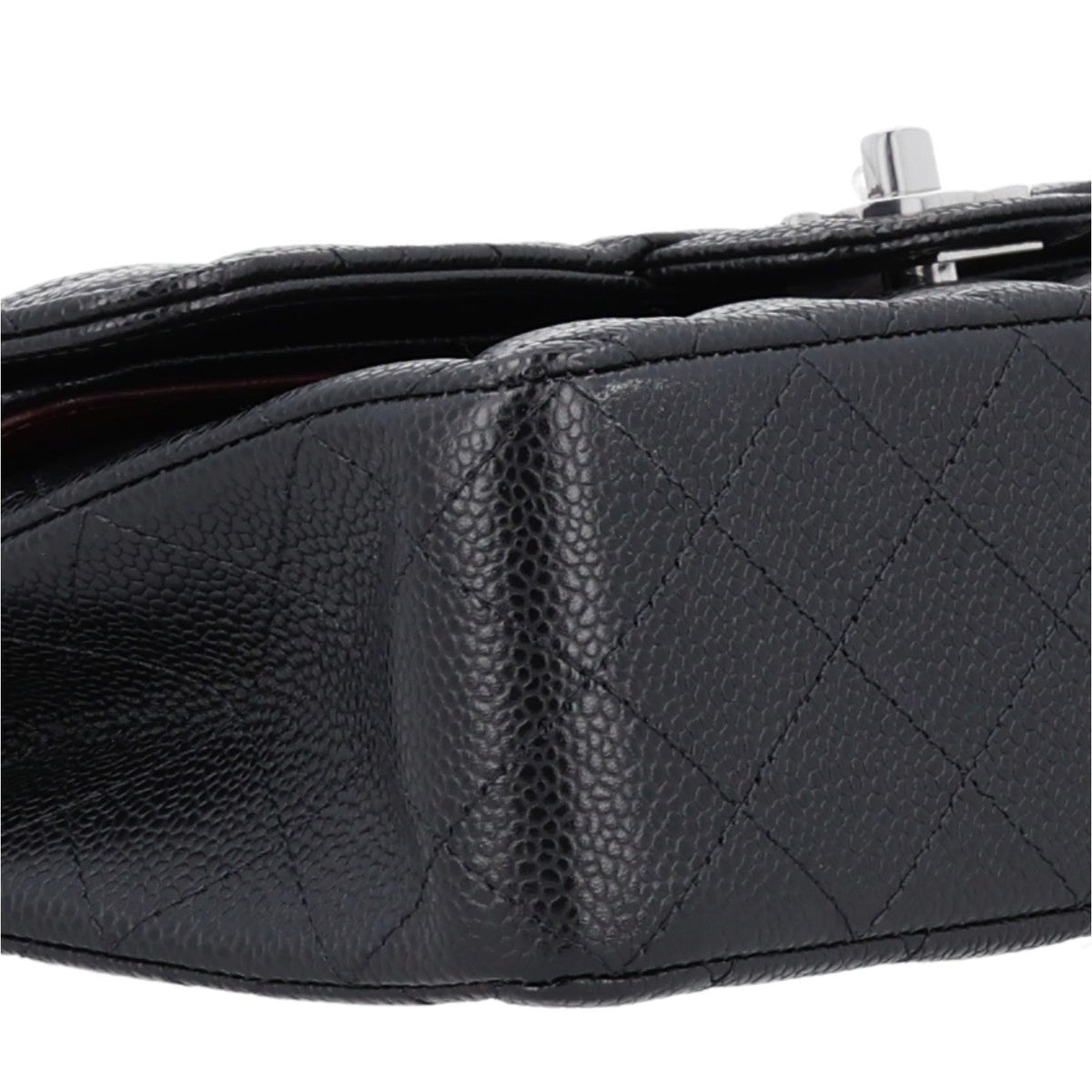 Caviar Quilted Small Double Flap Black At My store