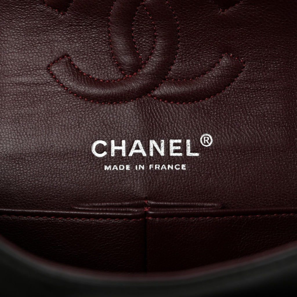 Lambskin Quilted Small Double Flap Black At My store