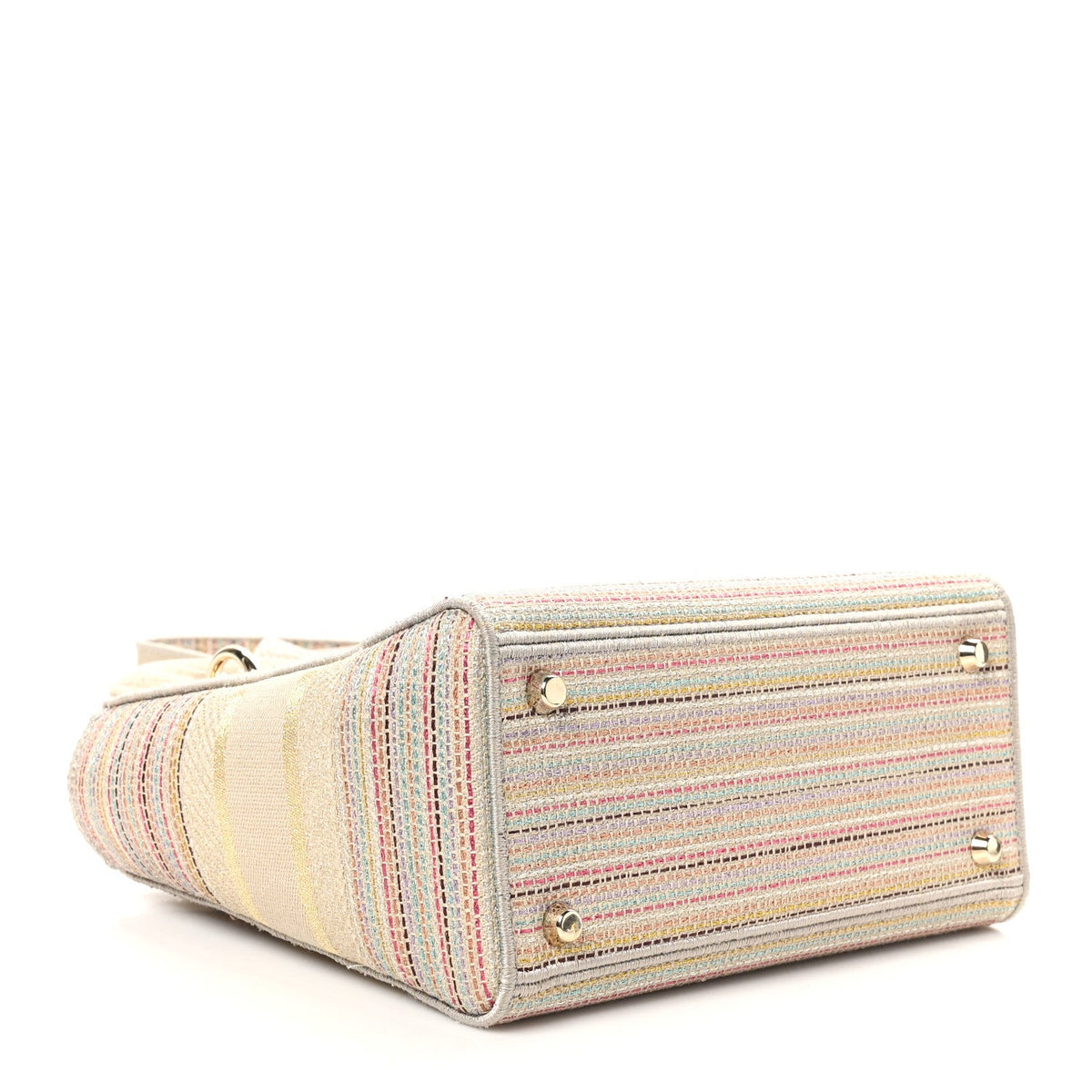 Canvas Embroidered Medium Lady D-Lite Beige Multicolor AT My store