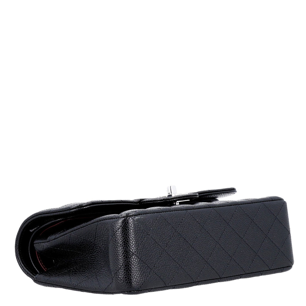 Caviar Quilted Small Double Flap Black At My store