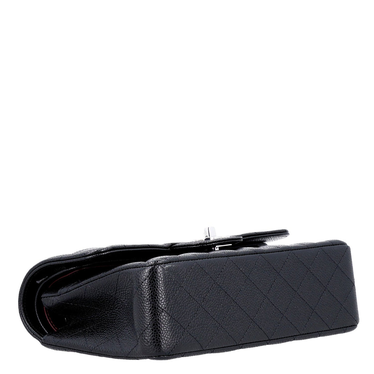 Caviar Quilted Small Double Flap Black At My store