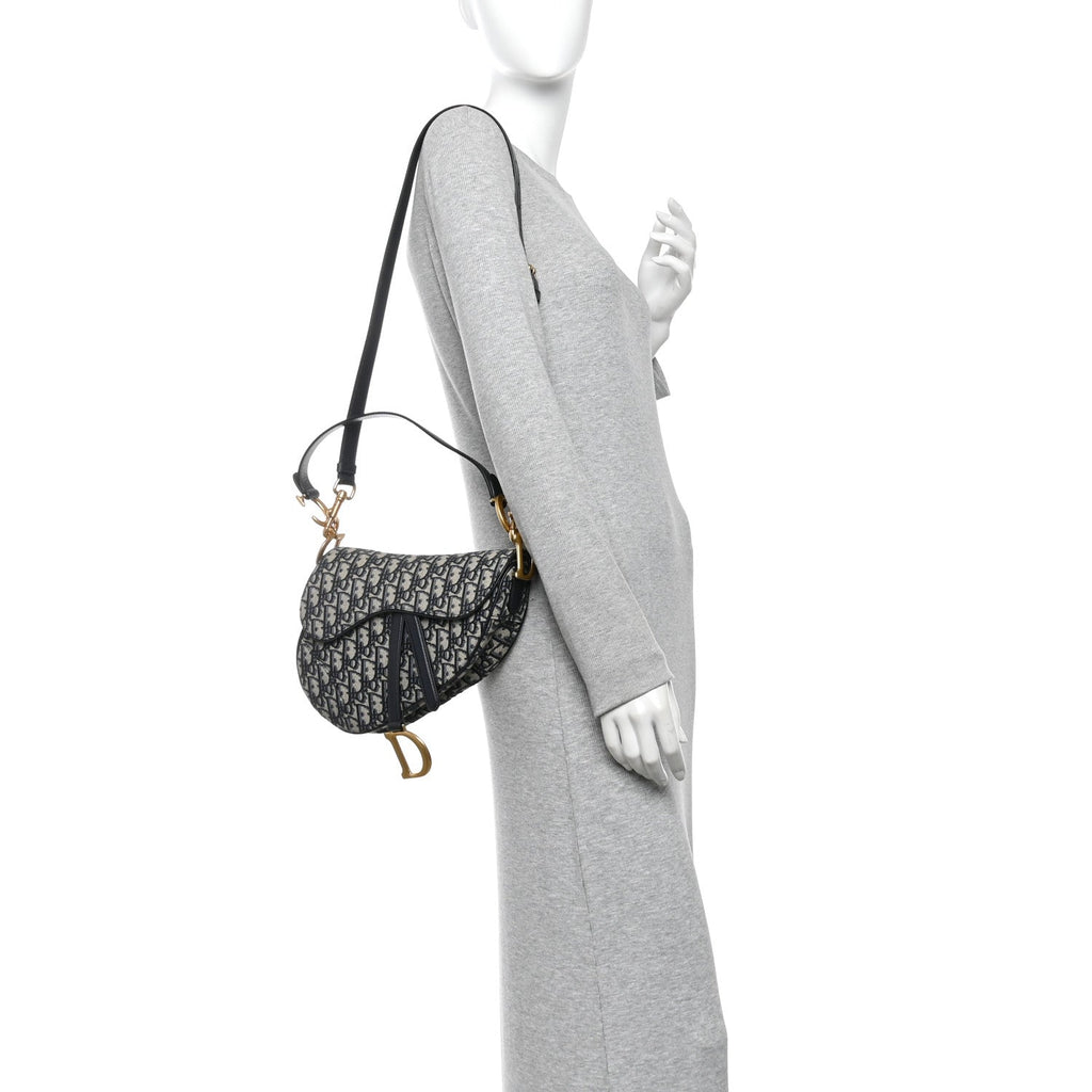 Oblique Saddle Bag With Strap Blue AT My store