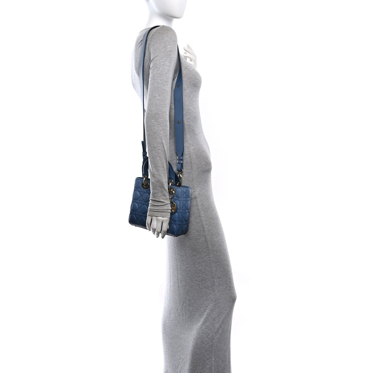 Lambskin Cannage Gradient Small My ABCDior Lady Dior Indigo Blue AT My store