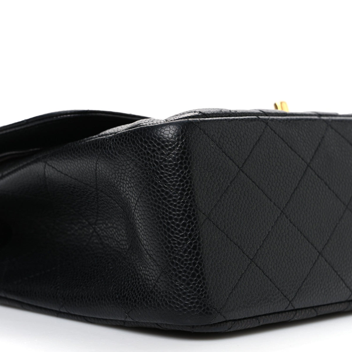 Caviar Quilted Jumbo Double Flap Black At My store