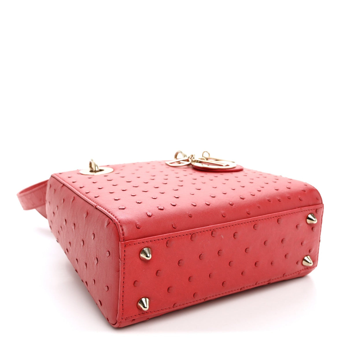 Ostrich Small Lady Dior Red AT My store