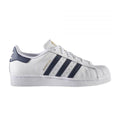 New Arrival Adidas Original SUPERSTAR FOUNDATION Junior - FTWWHT/CONAVY/GOLDMT/FTWBLA/BLNACO/ORMETA