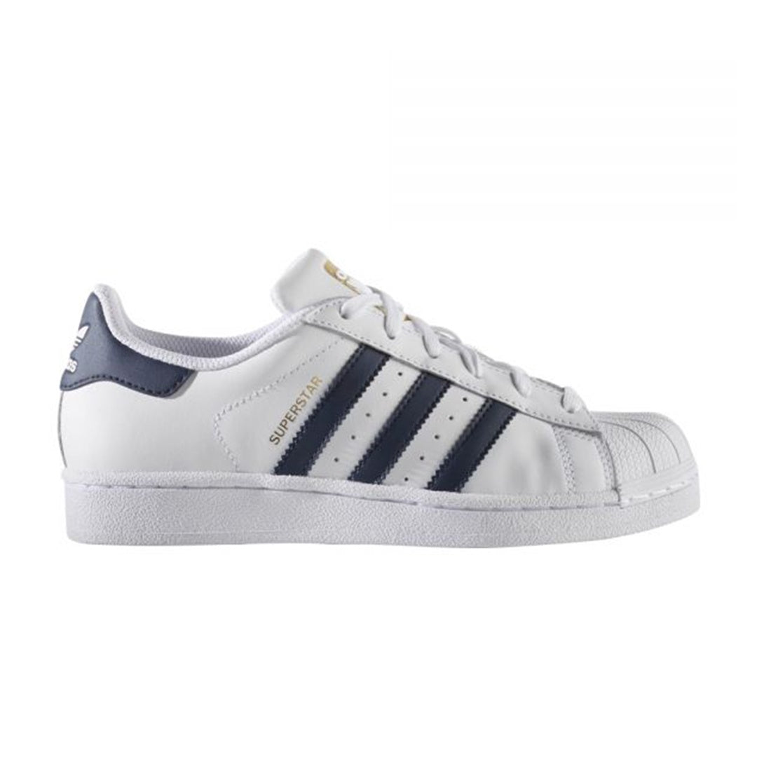 New Arrival Adidas Original SUPERSTAR FOUNDATION Junior - FTWWHT/CONAVY/GOLDMT/FTWBLA/BLNACO/ORMETA