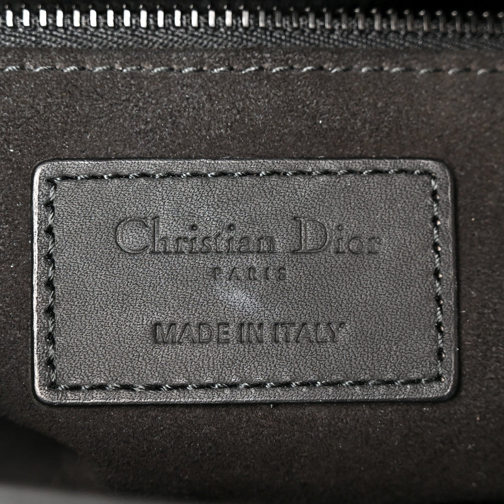 Ultra Matte Calfskin Cannage Medium Lady Dior Black AT My store