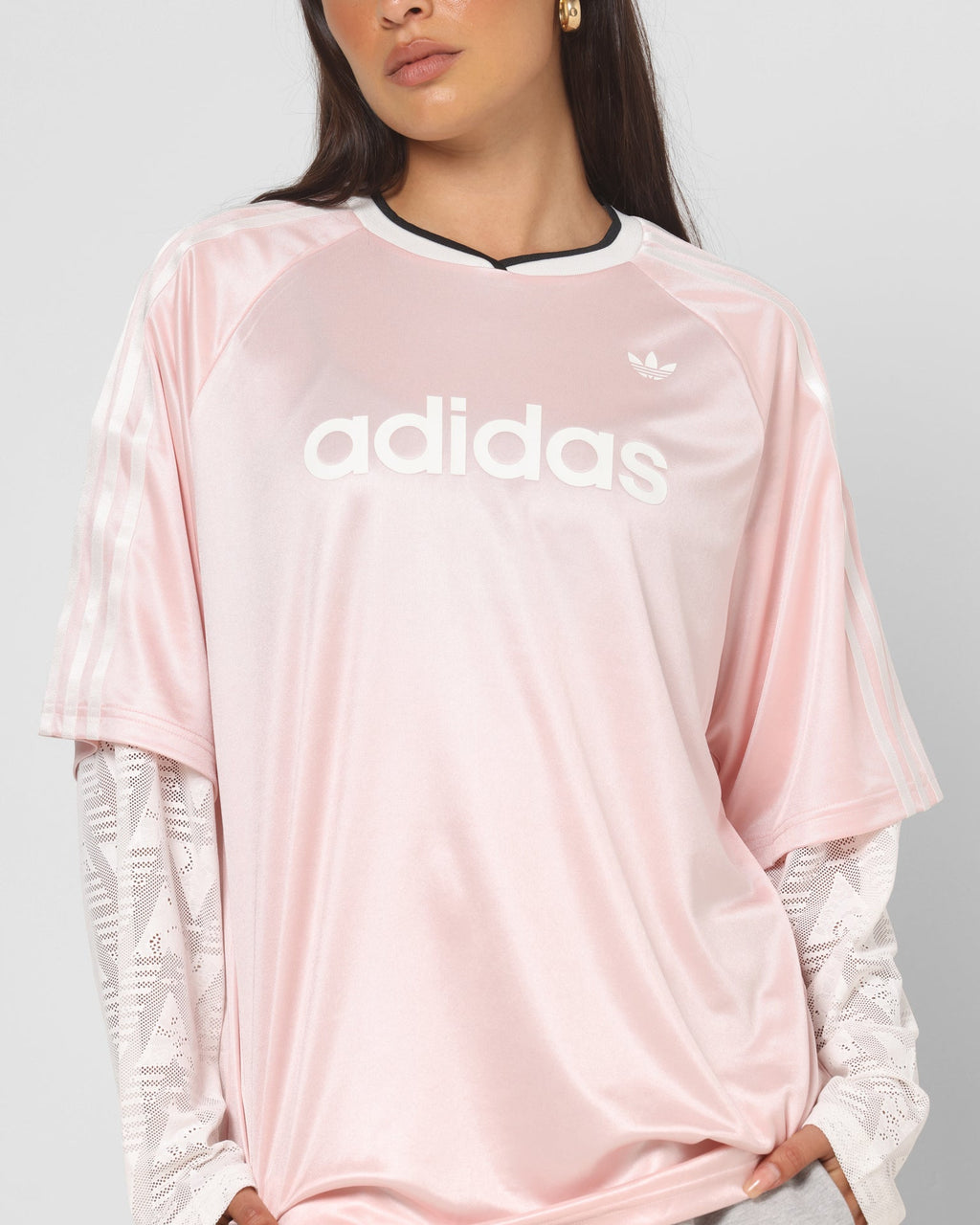 Best-Selling Adidas Women's Lace Long Sleeve Jersey Pink