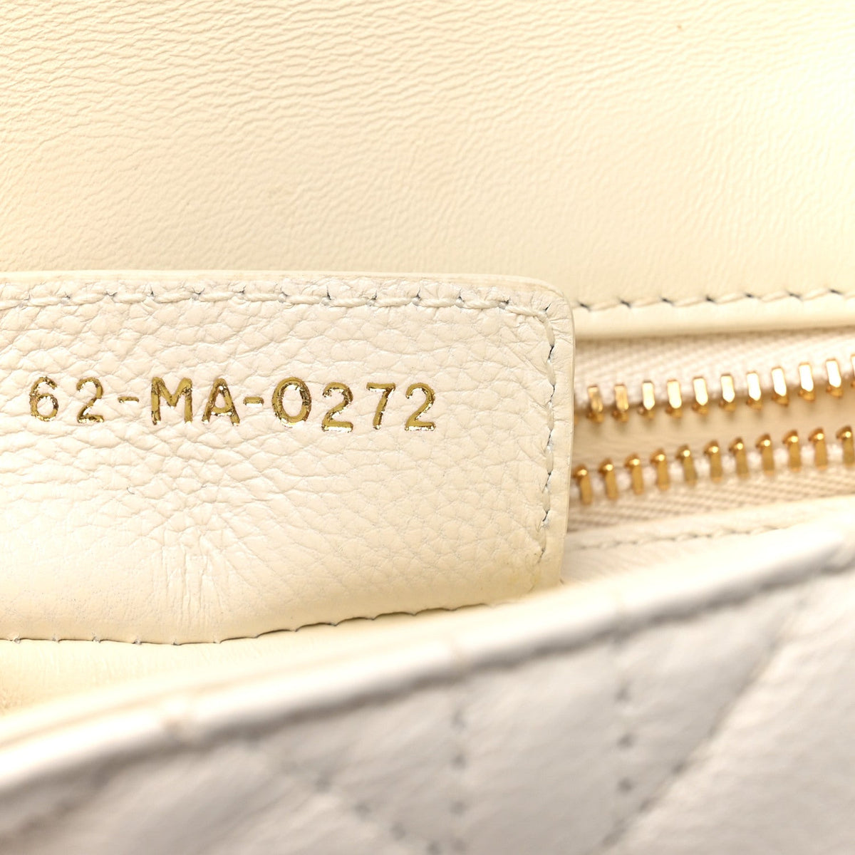 Grained Calfskin Cannage Small Caro Bag White AT My store