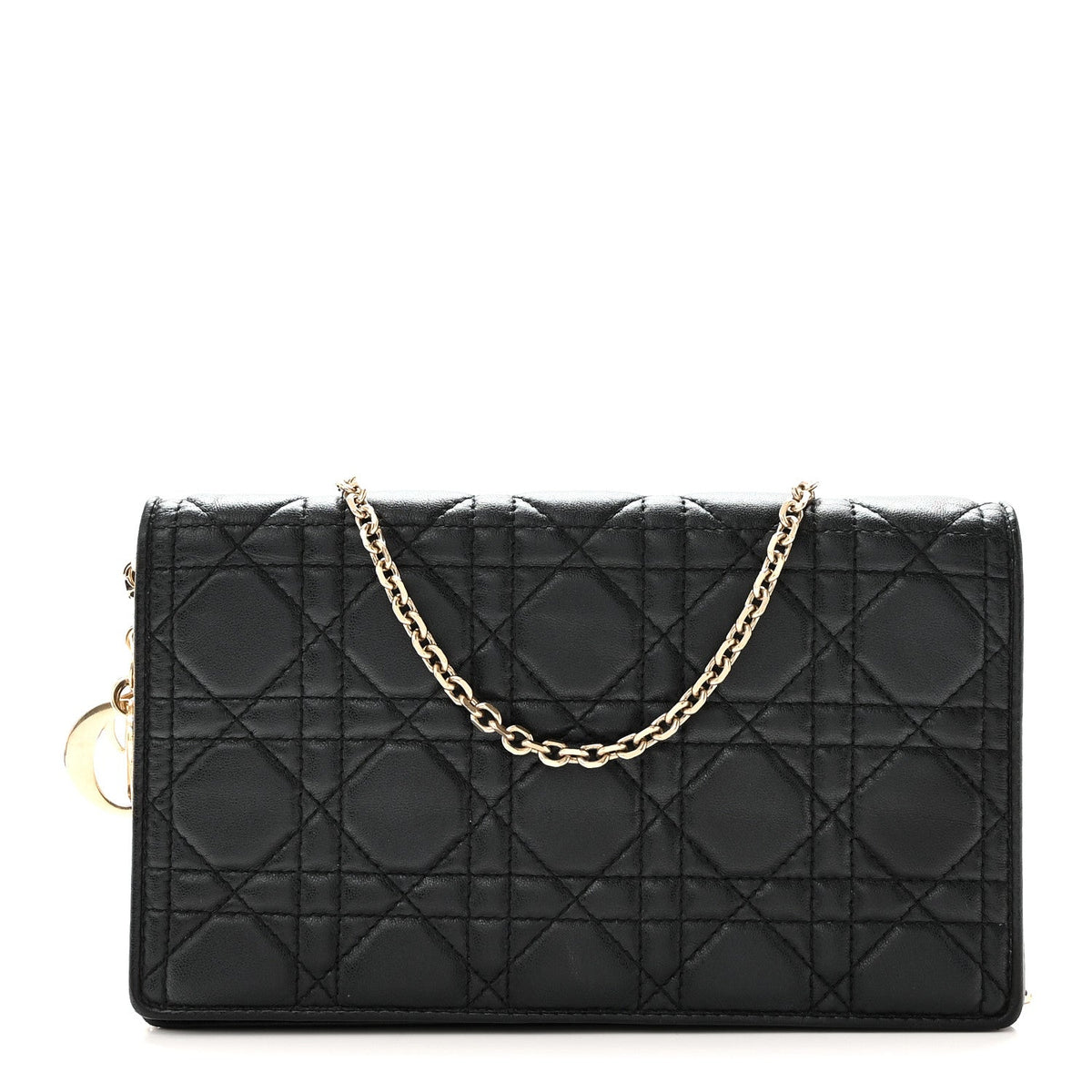 Lambskin Cannage Lady Dior Pouch Black AT My store