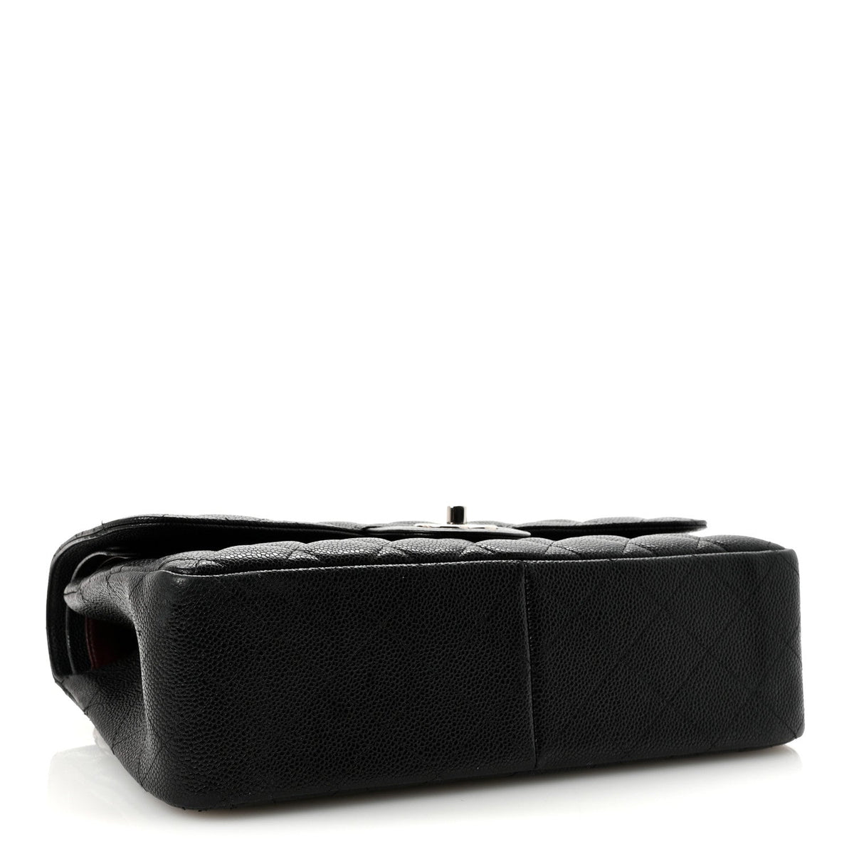Caviar Quilted Jumbo Double Flap Black At My store
