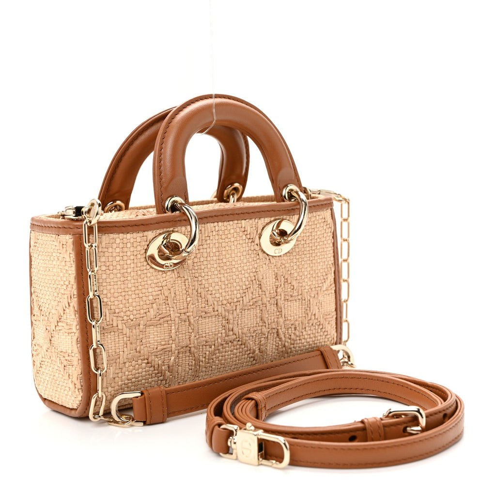 Raffia Micro Cannage Lady D-Joy Natural AT My store