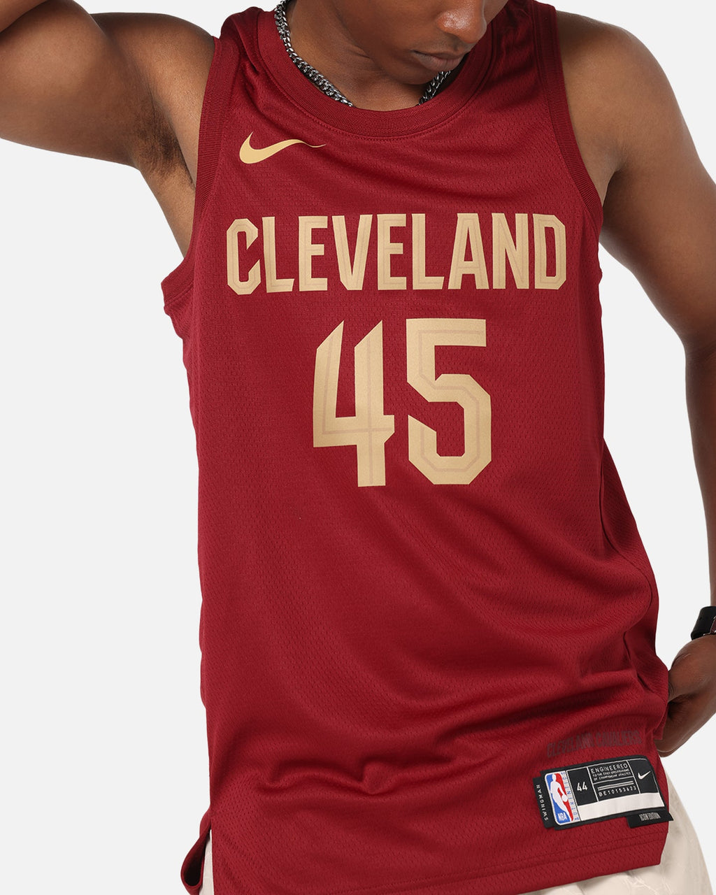 Top Seller Nike Donovan Mitchell Cleveland Cavaliers #45 Icon Edition 2022/23 Nike Dri-Fit NBA Swingman Jersey Team Red