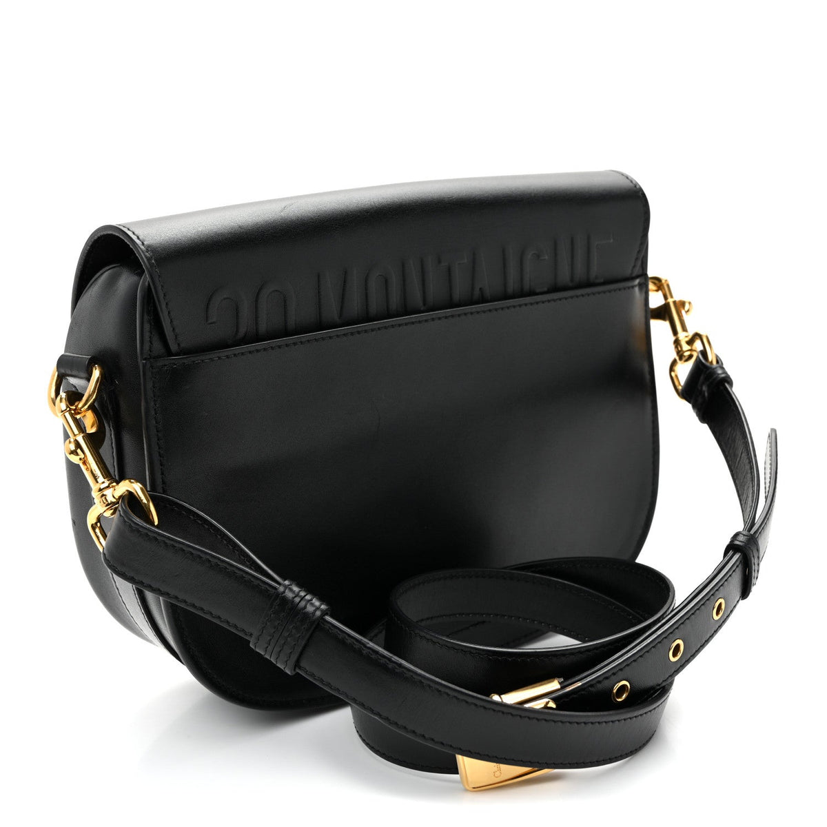 Box Calfskin Medium Bobby Flap Black AT My store