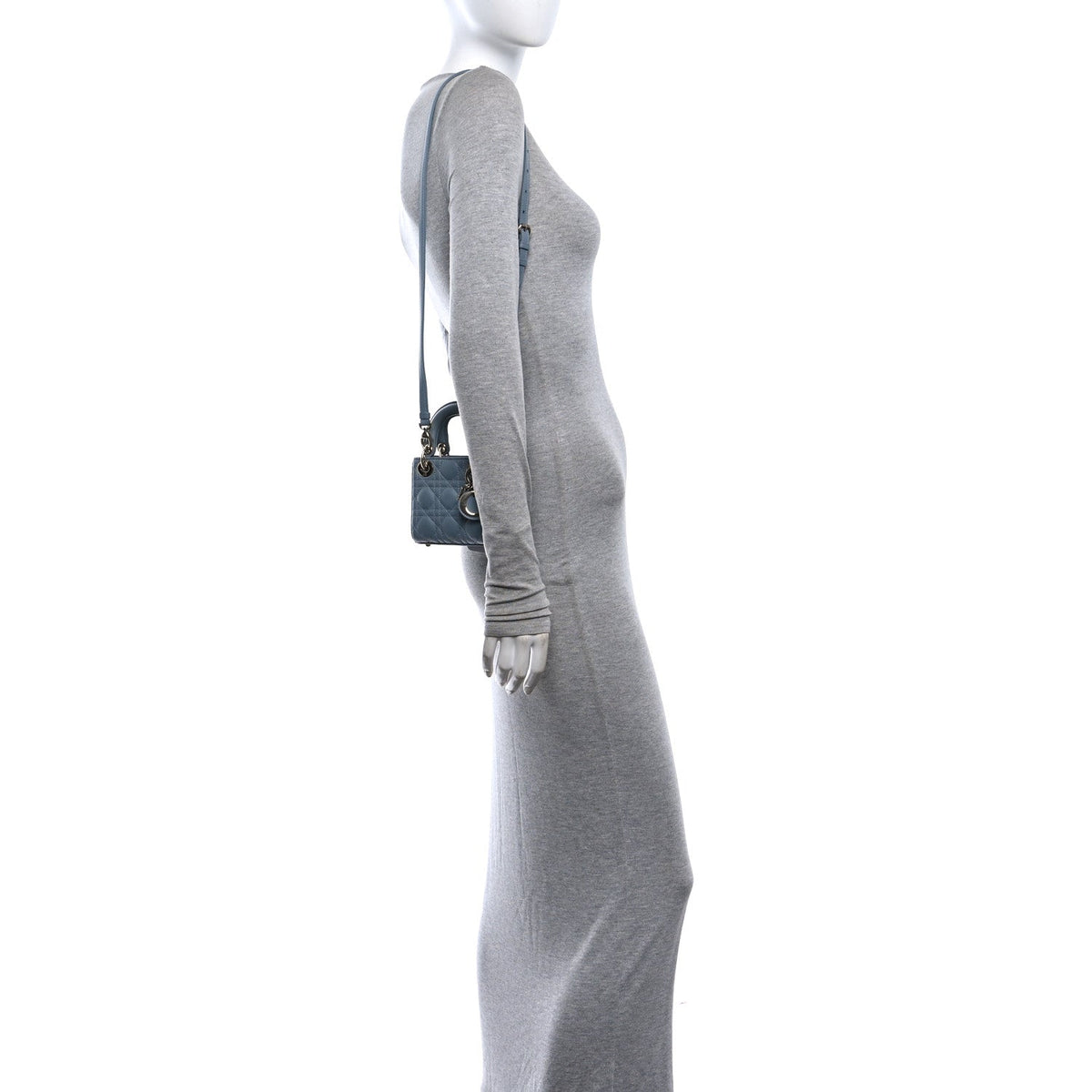 Lambskin Cannage Micro Lady Dior Cloud Blue AT My store