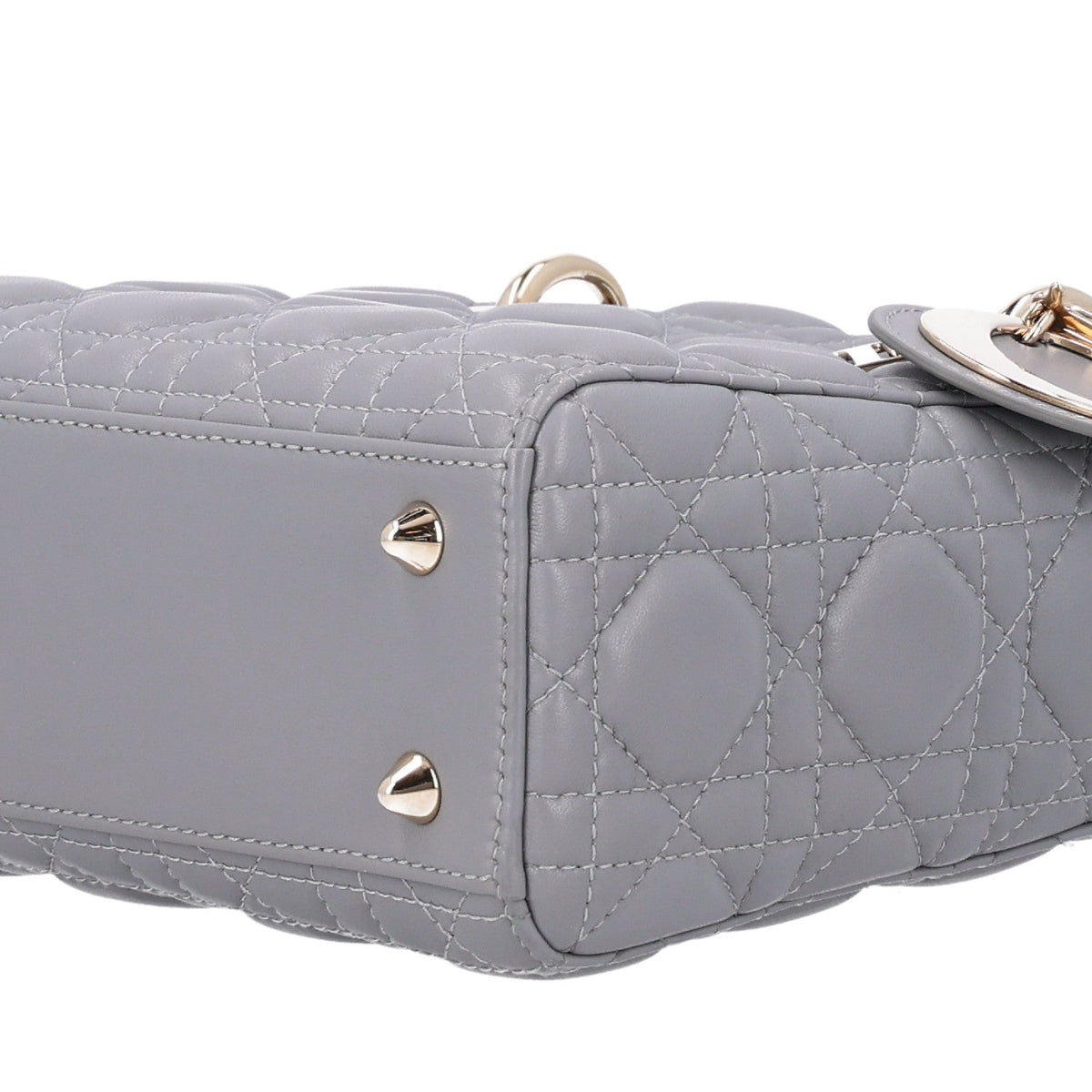 Lambskin Cannage Small My ABCDior Lady Dior Grey AT My store