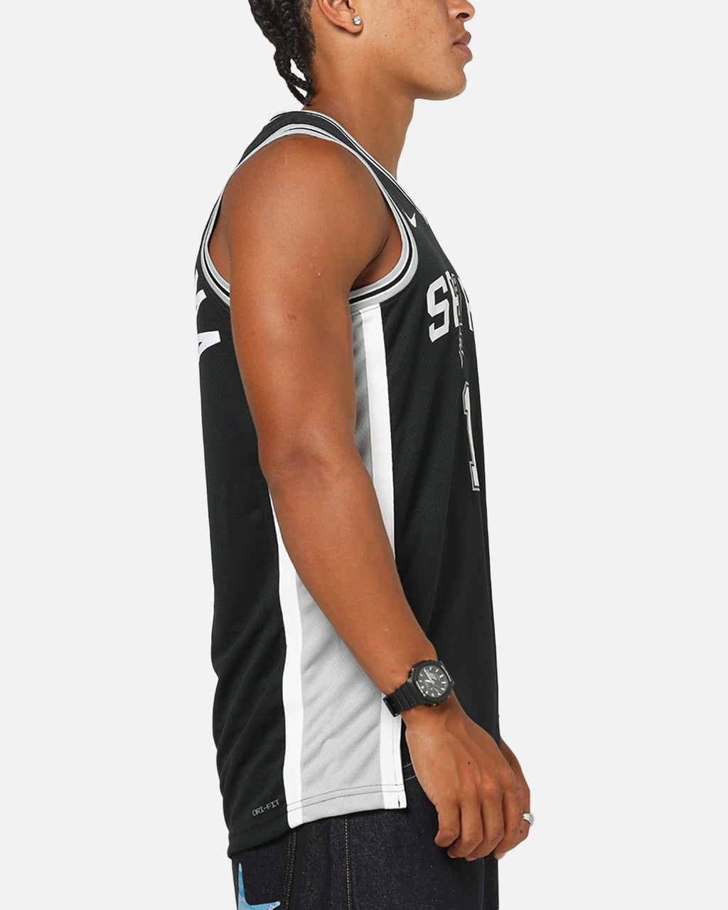 Top Seller Nike Victor Wembanyama San Antonio Spurs #1 Icon Edition 2022/23 Nike Dri-Fit NBA Swingman Jersey Black