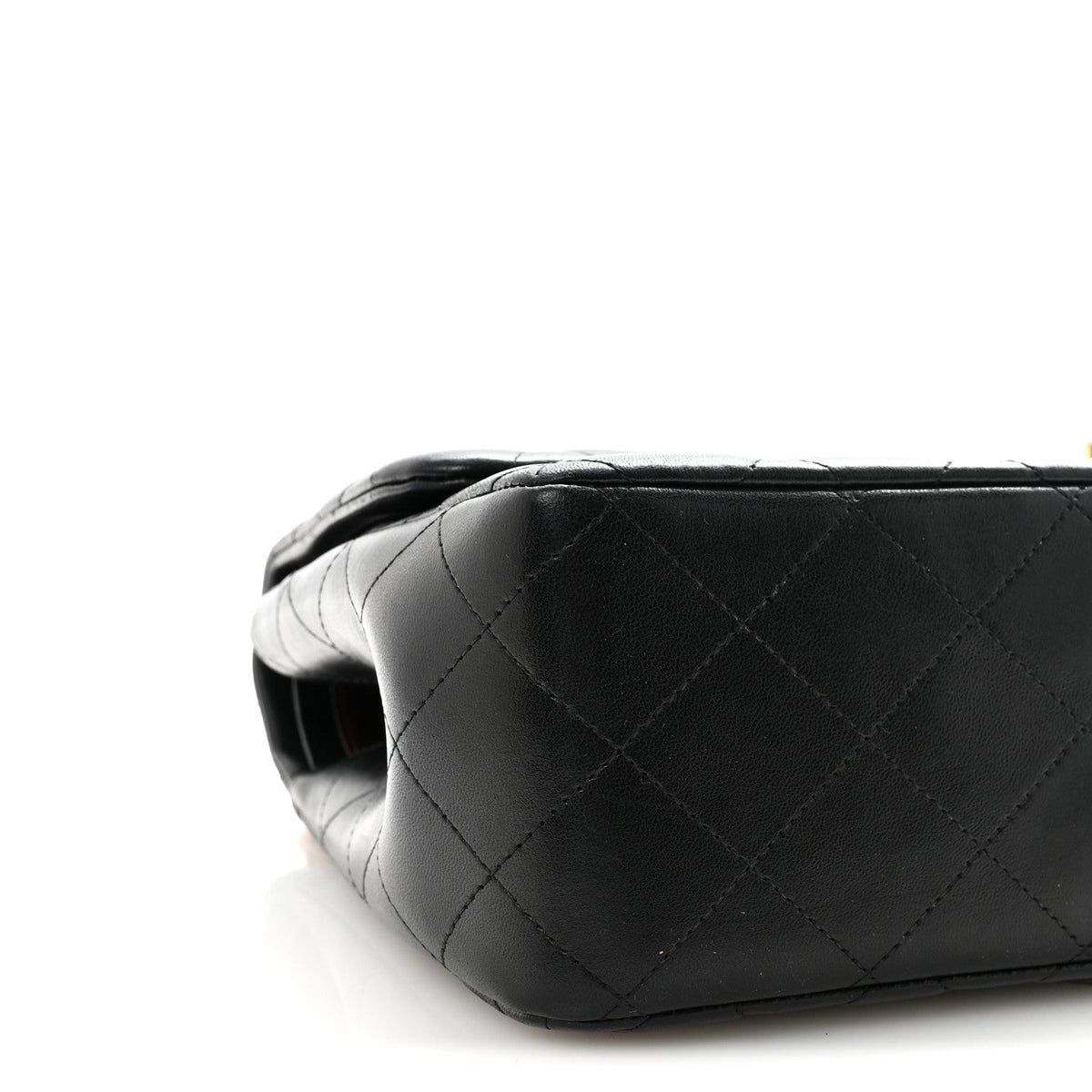 Lambskin Quilted Jumbo Double Flap Black At My store